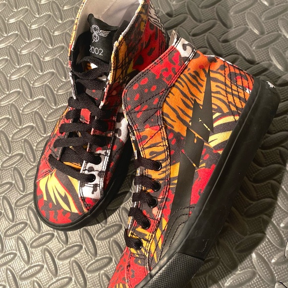 NEW Creative Recreation Zeus Hi Animal Print Leopard size 4 kids shoes - Picture 3 of 9